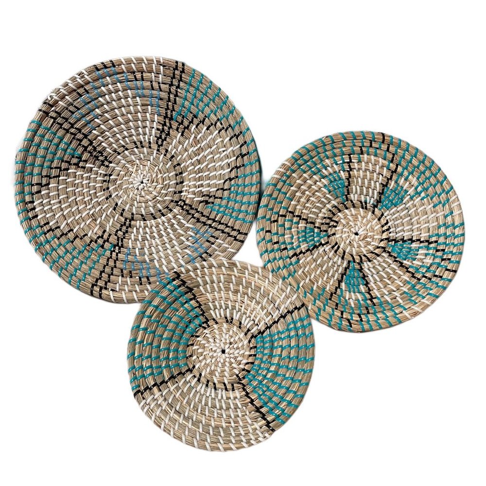 Natural Woven Wall Set Habitat Decor 3 Pieces